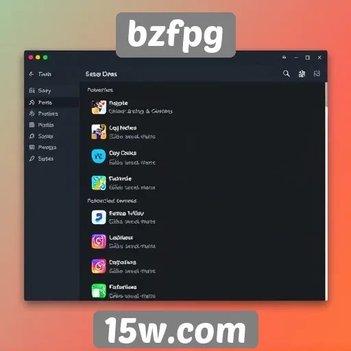 Evolução da interface do bzfpg ao longo do tempo